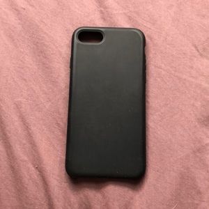 black silicone phone case